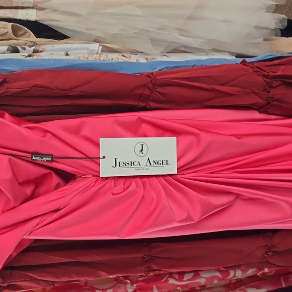 Lipstick Pink Prom Dress - Picture 5 of 5